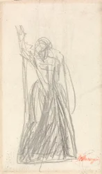 Álló figura, valószínűleg Lady Macbeth számára